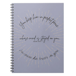 Caderno Espiral Notebook perfeito para paz
