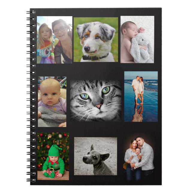 Caderno Espiral Notebook Personalizado, Adicione suas fotos (Frente)