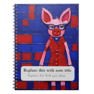 Caderno Espiral Notebook Personalizado - Animais Whimsical