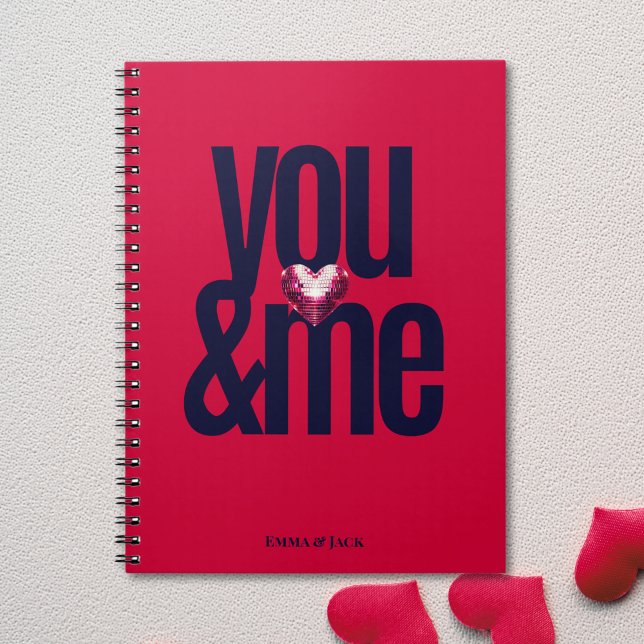 Caderno Espiral Notebook Personalizado Cherry You & Me (Cherry You & Me Personalized Notebook)