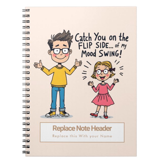 Caderno Espiral Notebook personalizado classificado com gíria na d (Frente)