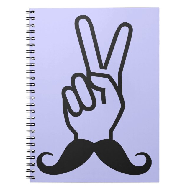 Caderno Espiral Notebook personalizado com bigode vencedor (Frente)