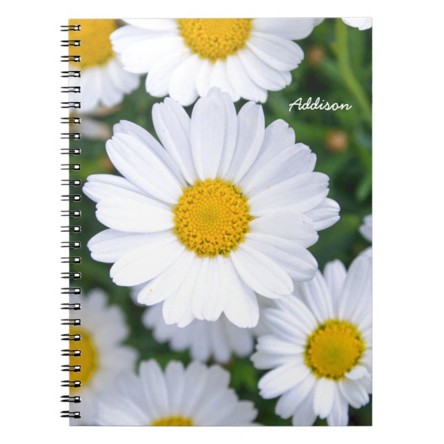 Caderno Espiral Notebook Personalizado Com Daisy (Frente)