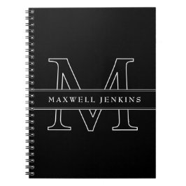 Caderno Espiral Notebook Personalizado com Monograma e Nome