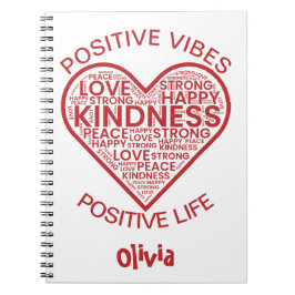 Caderno Espiral Notebook personalizado com vida útil positiva vibr