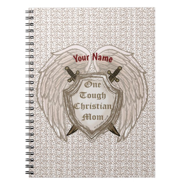 Caderno Espiral Notebook personalizado da Mãe Cristã Duro (Frente)