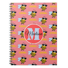 Caderno Espiral Notebook Personalizado De Abelhas Legal E Engraçad