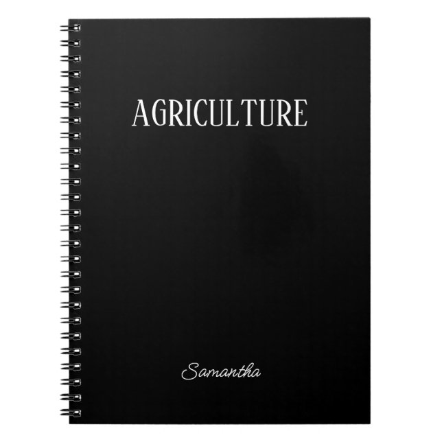 Caderno Espiral Notebook personalizado de agricultura (Frente)
