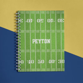 Caderno Espiral Notebook Personalizado de Campo de Futebol