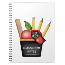 Notebook personalizado de Cupcake Apple do profess