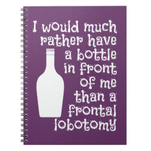Caderno Espiral notebook personalizado de humor do bebendo