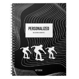 Caderno Espiral Notebook personalizado de skate
