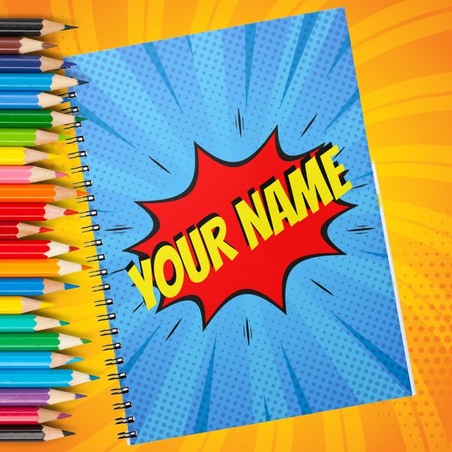 Caderno Espiral Notebook personalizado de super-heróis da revista  (Criador carregado)