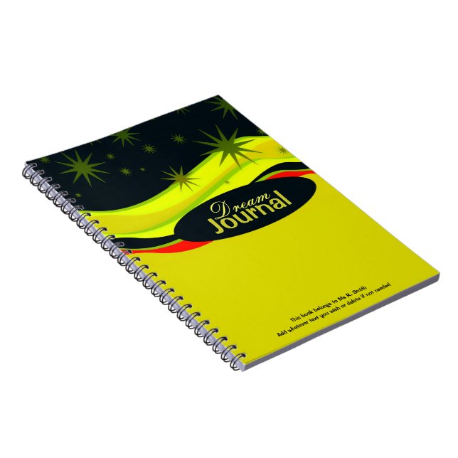 Caderno Espiral Notebook Personalizado do Diário Dreamscapes (Lado Direito)