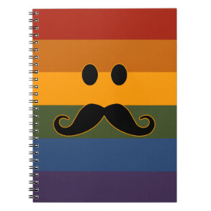 Caderno Espiral Notebook personalizado do orgulho de bigode