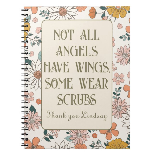 Caderno Espiral Notebook Personalizado do Planejador de Trabalhado (Frente)