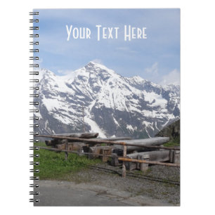 Caderno Espiral notebook personalizado dos Alpes Austríacos