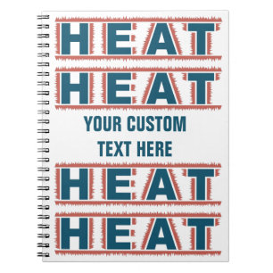 Caderno Espiral notebook personalizado HEAT