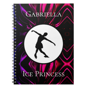 Caderno Espiral Notebook personalizado "Ice Princess" de Patinação