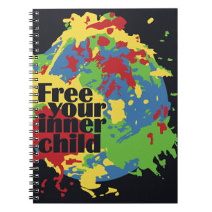 Caderno Espiral notebook personalizado INNER CHILD