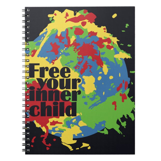 Caderno Espiral notebook personalizado INNER CHILD (Frente)