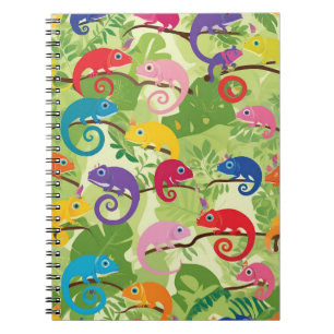 Caderno Espiral Notebook personalizado inspirado em Chameleon vibr