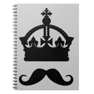 Caderno Espiral Notebook personalizado King of Mustaches