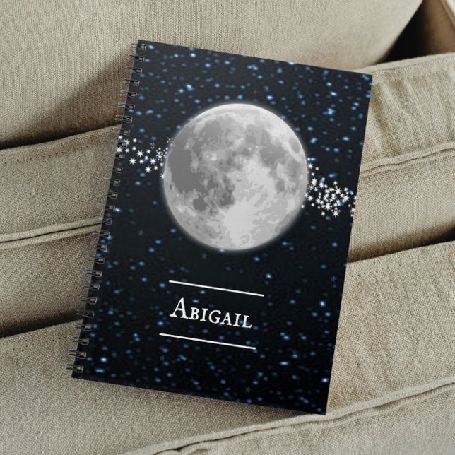 Caderno Espiral Notebook Personalizado Lunar (Lunar Personalized Notebook)