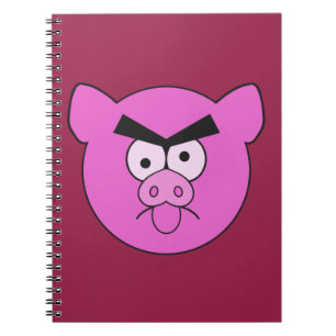 Caderno Espiral Notebook personalizado Mad Pig