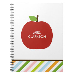 Caderno Espiral Notebook Personalizado Moderno Apple