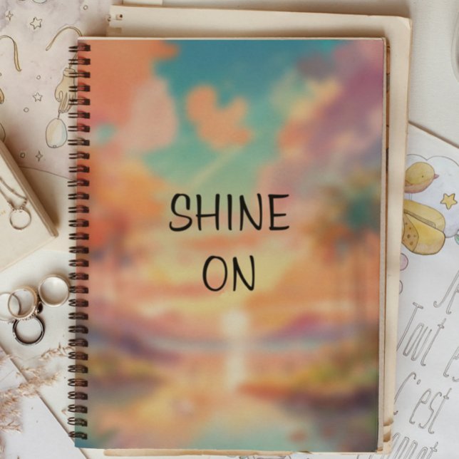 Caderno Espiral Notebook personalizado monograma (Criador carregado)