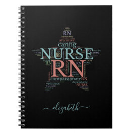 Caderno Espiral Notebook Personalizado Nurse Star