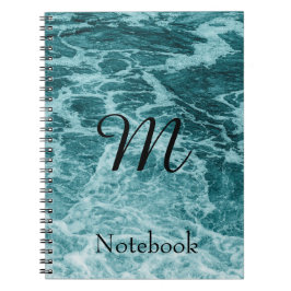 Caderno Espiral Notebook personalizado para Abstrato de água em es