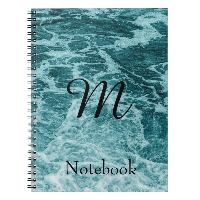 Caderno Espiral Notebook personalizado para Abstrato de água em es (Frente)