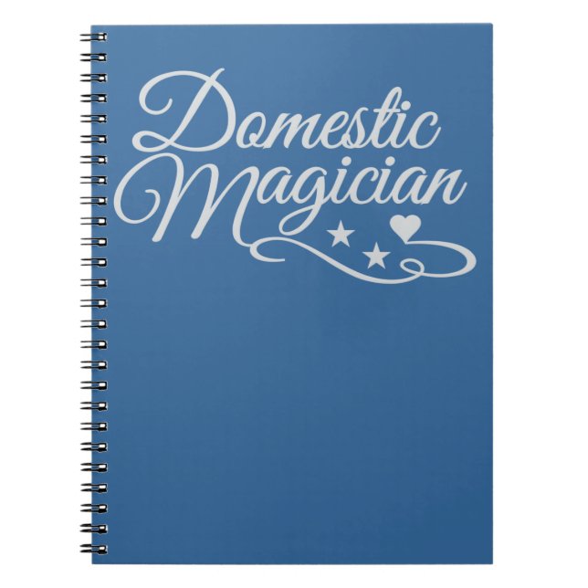 Caderno Espiral Notebook personalizado para mágicos domésticos (Frente)