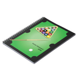 Caderno Espiral Notebook Personalizado para Mesa de Piscina Billia
