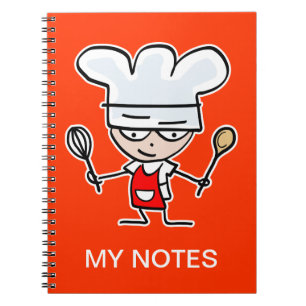 Caderno Espiral Notebook personalizado para receitas e ideias