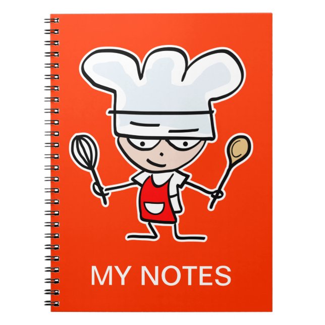 Caderno Espiral Notebook personalizado para receitas e ideias (Frente)