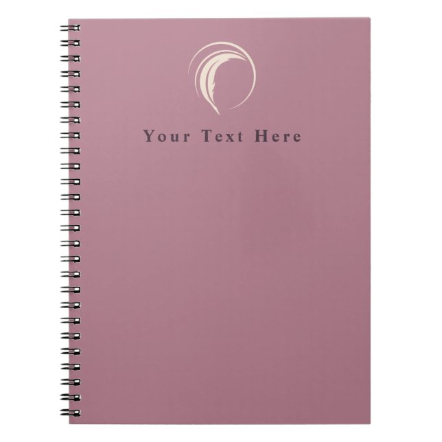 Caderno Espiral Notebook Personalizado por Escritor (Frente)