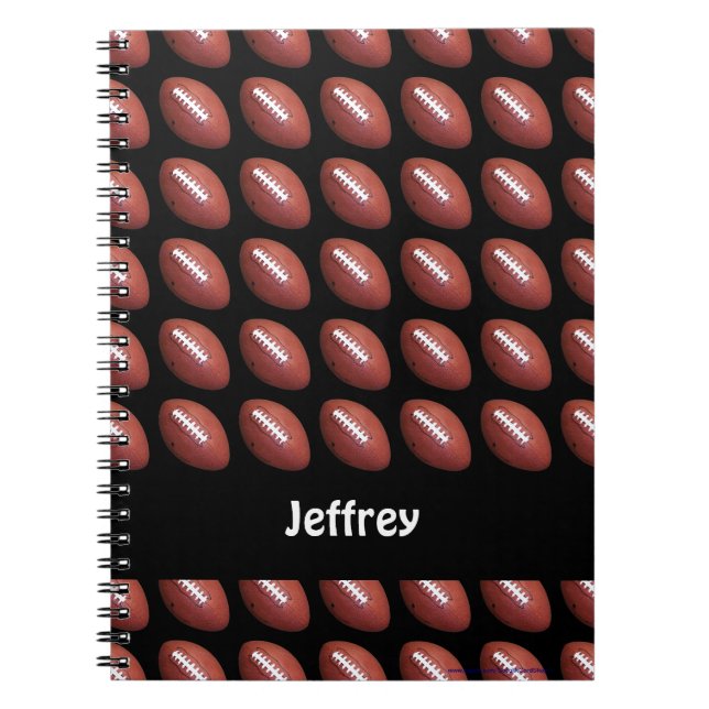 Caderno Espiral Notebook Personalizado por Futebol (Frente)