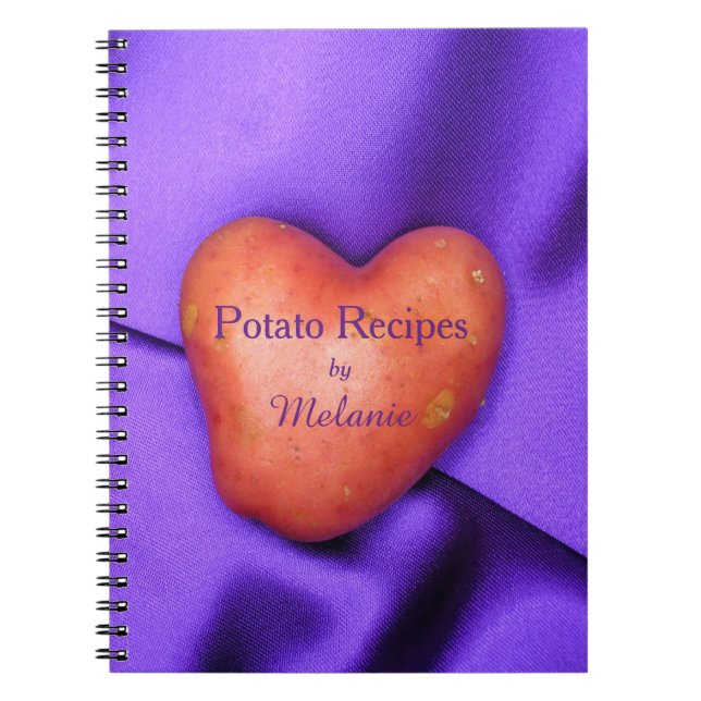 Caderno Espiral Notebook Personalizado Recebe Batata do Coração da (Frente)