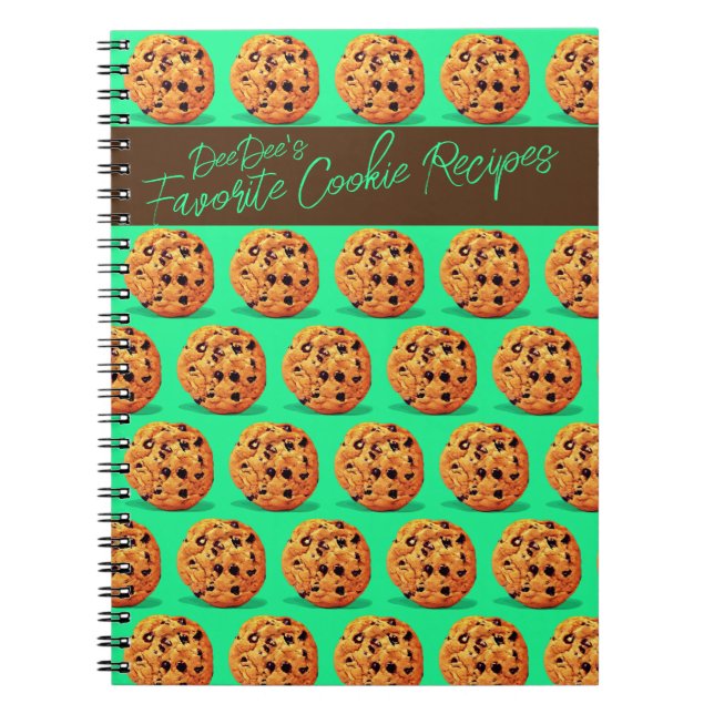 Caderno Espiral Notebook Personalizado Recebe Cookie Favorito (Frente)
