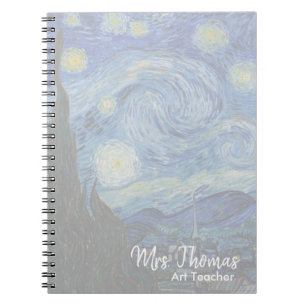 Caderno Espiral Notebook personalizado Starry Night