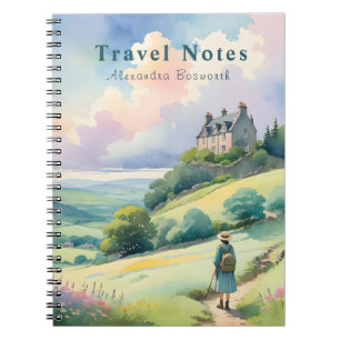 Caderno Espiral Notebook personalizado Summer na Escócia - Viagem 