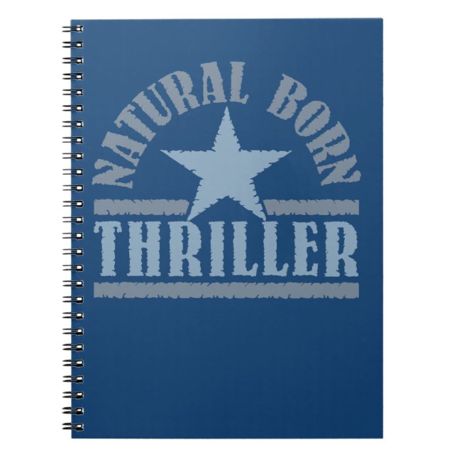 Caderno Espiral notebook personalizado Thriller de Nascer natural (Frente)