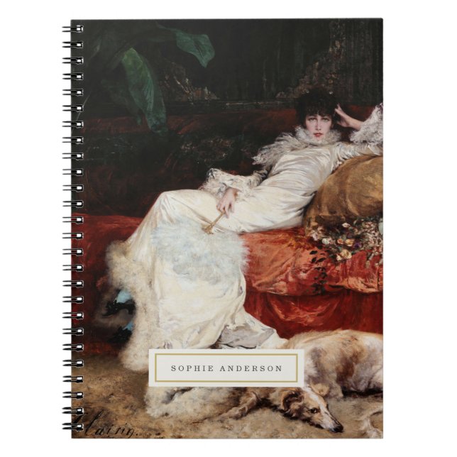Caderno Espiral Notebook Personalizado Vintage Fine Art (Frente)