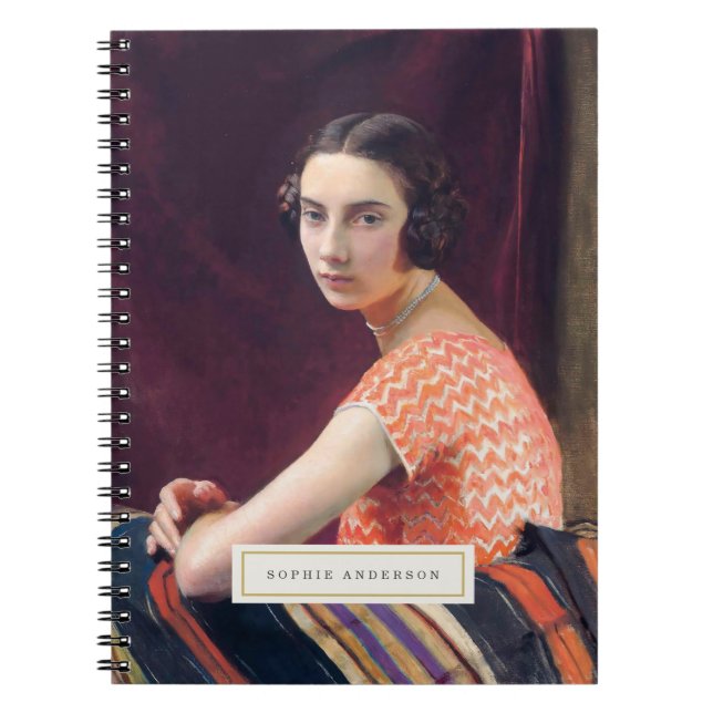 Caderno Espiral Notebook Personalizado Vintage Fine Art (Frente)