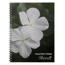 Notebook Personalizado White Vincas