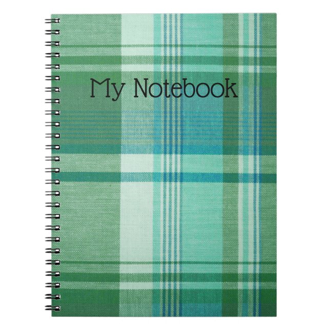 Caderno Espiral Notebook - Personalizar o notebook Turquoise Tarta (Frente)