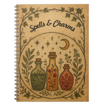 Notebook personalizável com design apothecary